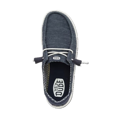 Hey Dude Wendy Stretch Sox Women's Slip On Casual Shoe Navy
