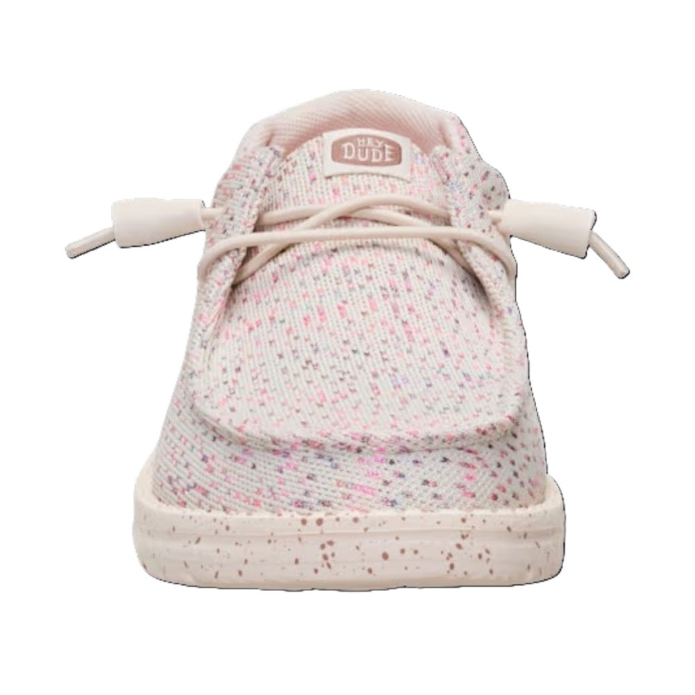 Hey Dude Wendy Stretch Speckle Women's Slip On Casual Shoe Taupe / Multi