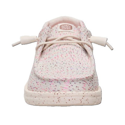 Hey Dude Wendy Stretch Speckle Women's Slip On Casual Shoe Taupe / Multi