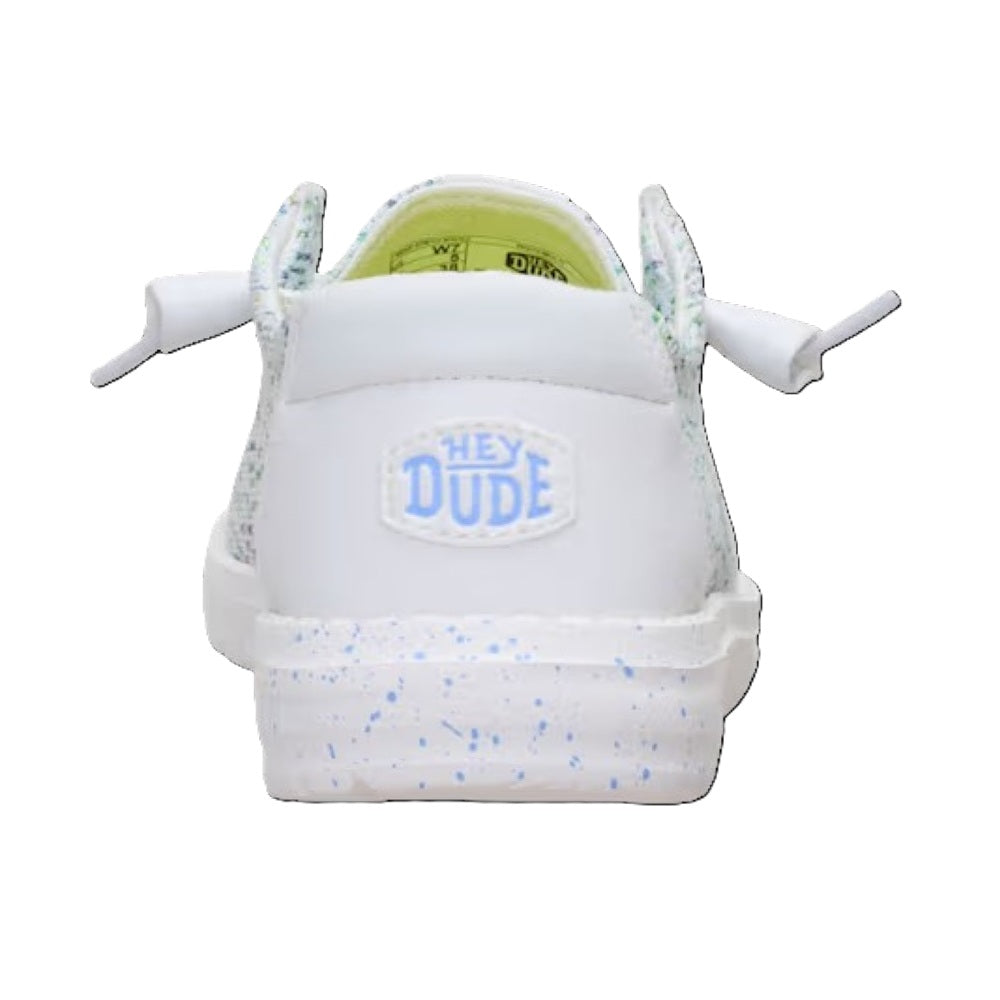 Hey Dude Wendy Stretch Speckle Women's Slip On Casual Shoe White / Multi