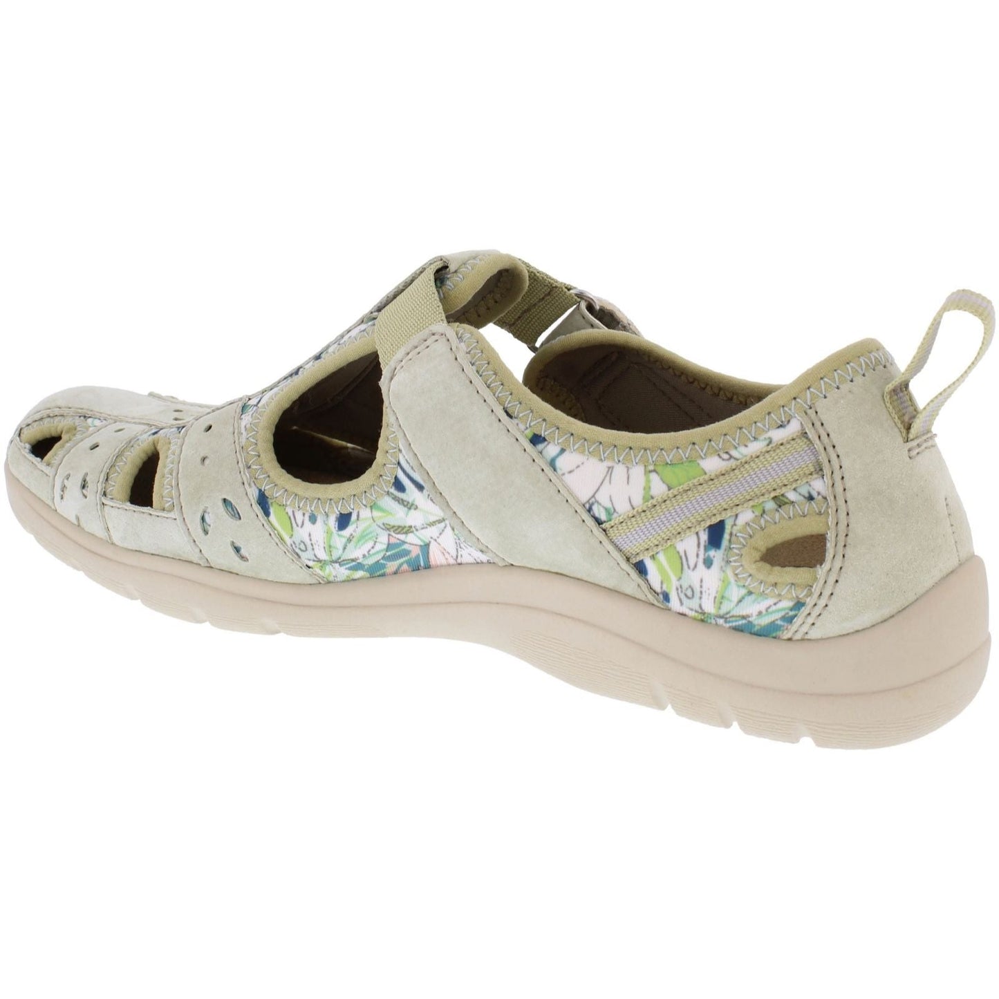 Free Spirit Cleveland Women's Leather Sandal Shoe Sage/Multi