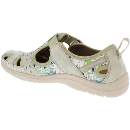 Free Spirit Cleveland Women's Leather Sandal Shoe Sage/Multi