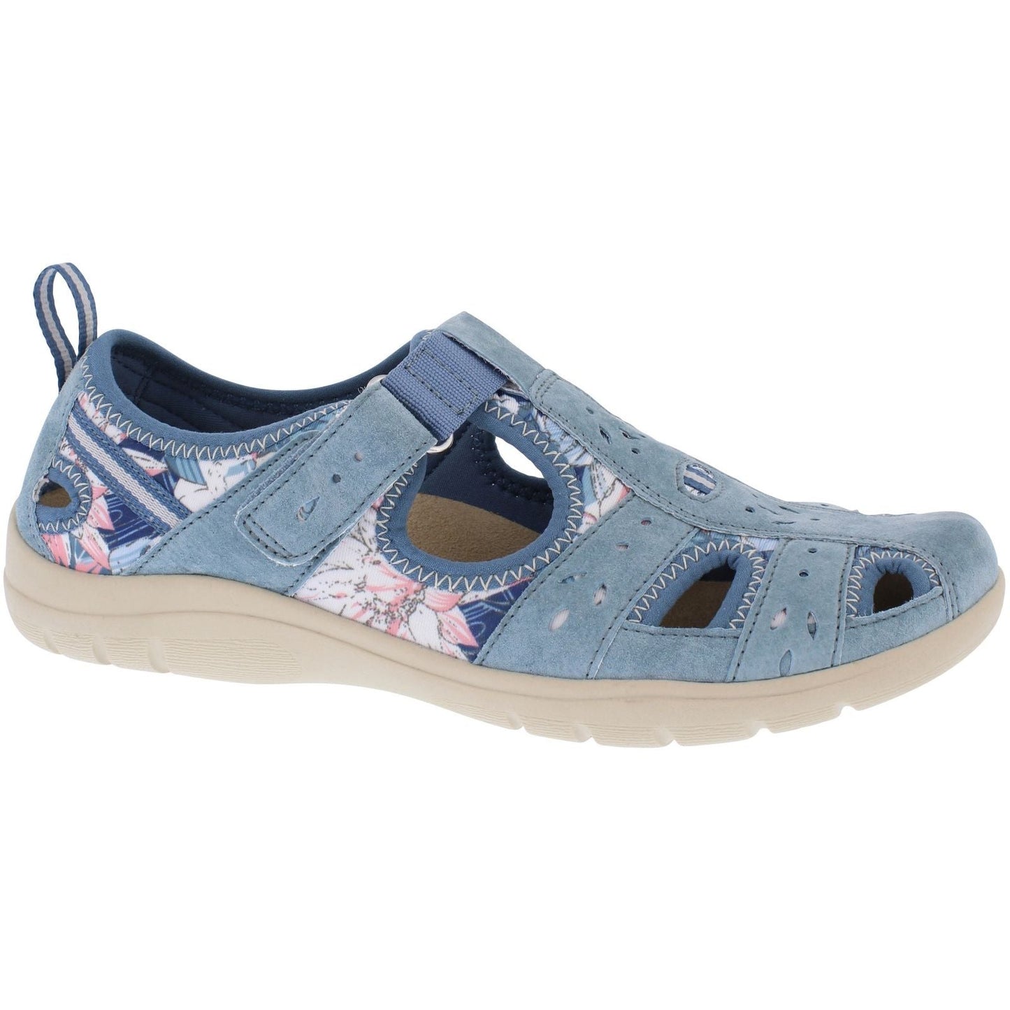 Free Spirit Cleveland Women's Leather Sandal Shoe Blue/Multi