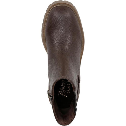 Blowfish Malibu Joy Women's Vegan Zip Up Ankle Boot Dark Brown