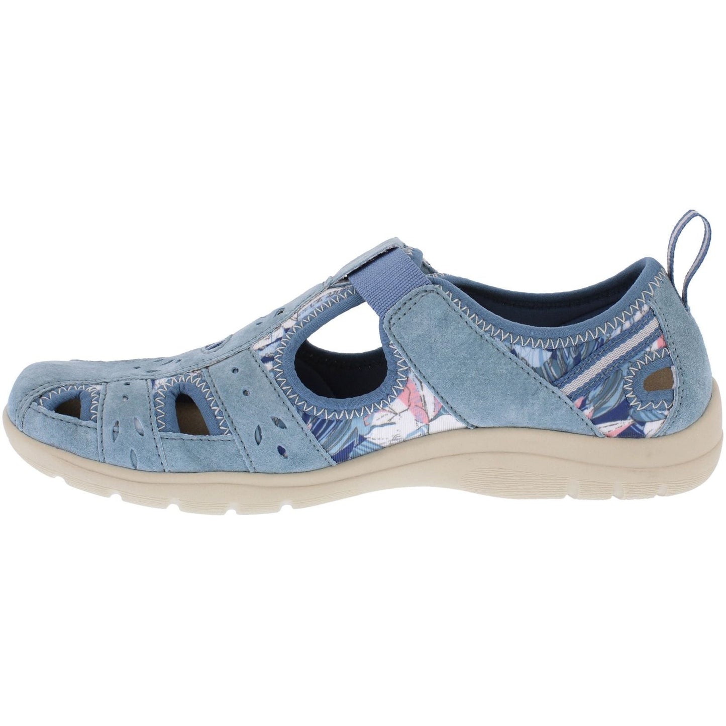 Free Spirit Cleveland Women's Leather Sandal Shoe Blue/Multi