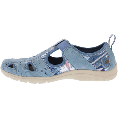 Free Spirit Cleveland Women's Leather Sandal Shoe Blue/Multi