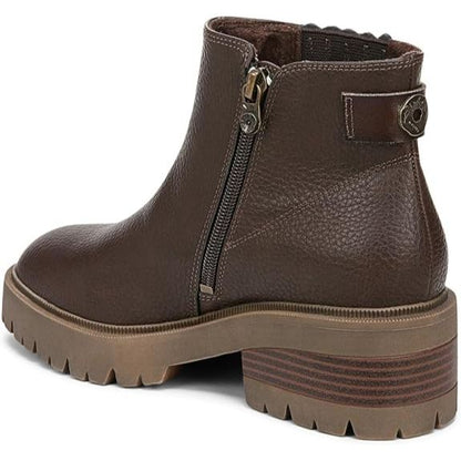 Blowfish Malibu Joy Women's Vegan Zip Up Ankle Boot Dark Brown