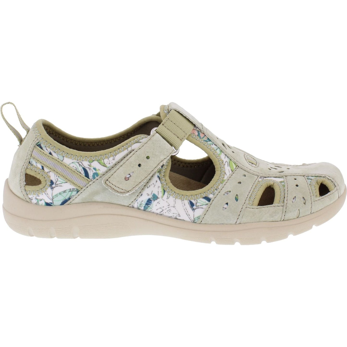 Free Spirit Cleveland Women's Leather Sandal Shoe Sage/Multi
