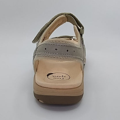Free Spirit Frisco Women's Leather Touch Fastening Sandal New Elm