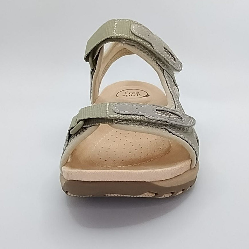 Free Spirit Frisco Women's Leather Touch Fastening Sandal New Elm