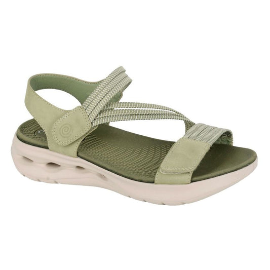 Cipriata Elena Women's Touch Fastening Lightweight Summer Sandal Sage Green