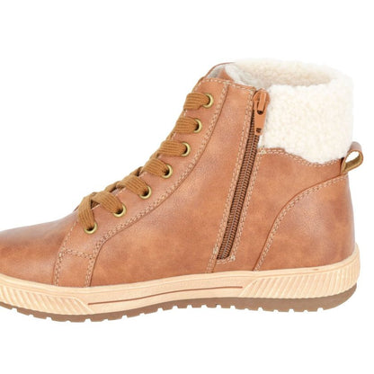 Cipriata Semira Women's Lace Up / Zip Up Ankle Boot Tan
