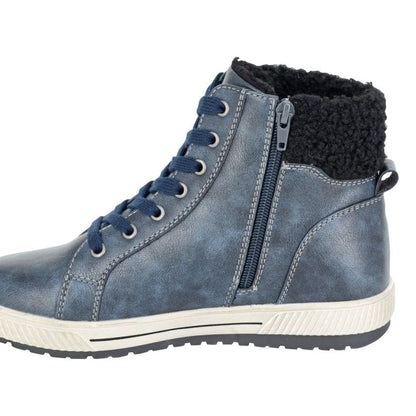 Cipriata Semira Women's Lace Up / Zip Up Ankle Boot Navy