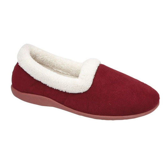 Sleepers Sandie II Women's Memory Foam Tab Slipper Wine