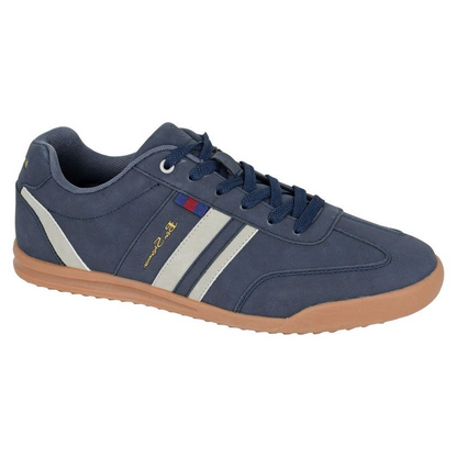 Ben Sherman Feedback Men's Retro Low Profile Lace Up Trainer Navy