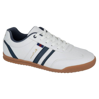 Ben Sherman Feedback Men's Retro Low Profile Lace Up Trainer White