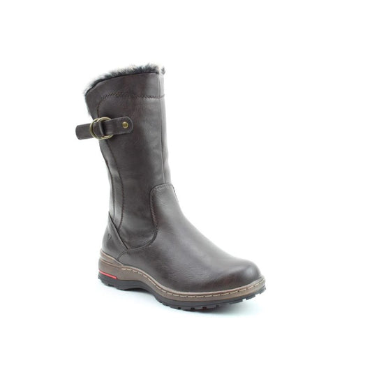 Heavenly Feet Bramble1 Women's Relaxed Mid Calf Boot Chocolate VEGAN FRIENDLY