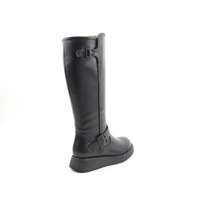 Heavenly Feet Rubymae2 Women's Zip Up Tall Calf Boot Black