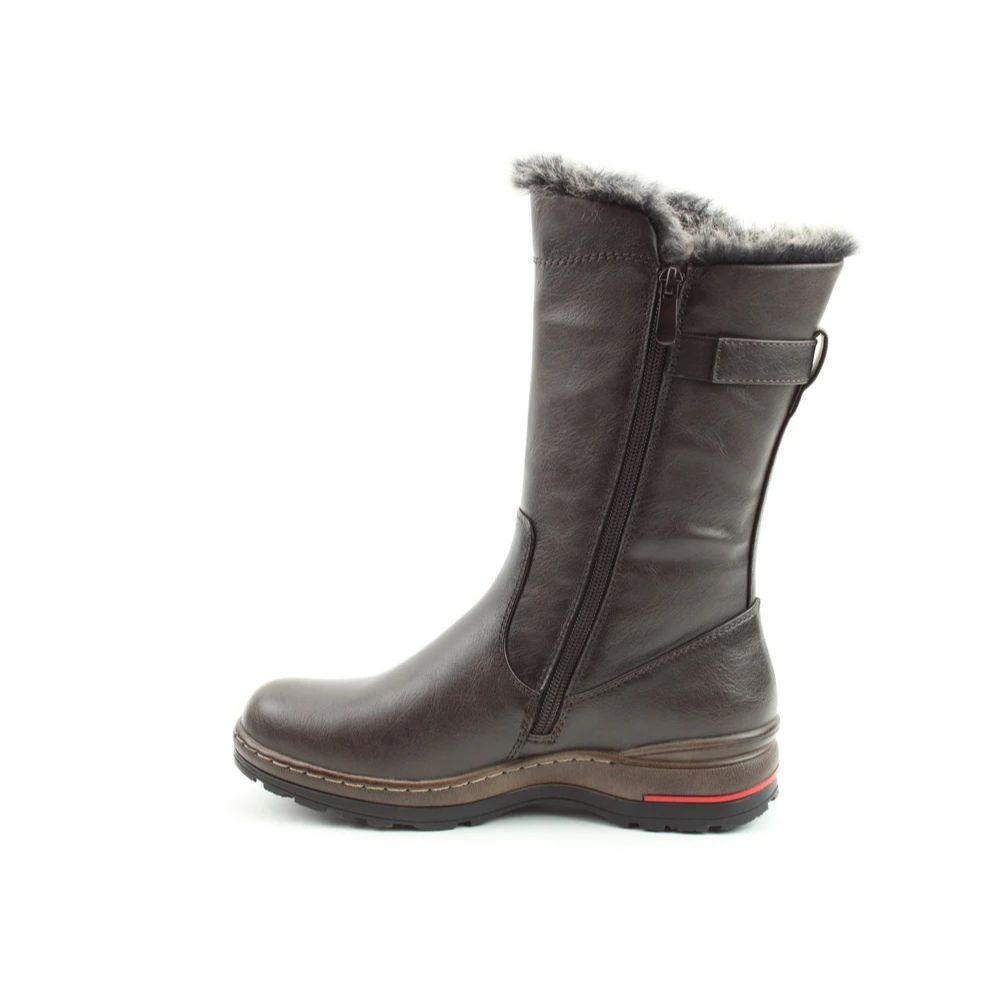 Heavenly Feet Bramble1 Women's Relaxed Mid Calf Boot Chocolate VEGAN FRIENDLY
