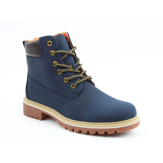 Heavenly Feet Gina Women's Lace Up Ankle Boot Navy