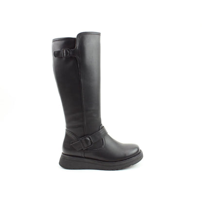 Heavenly Feet Rubymae2 Women's Zip Up Tall Calf Boot Black