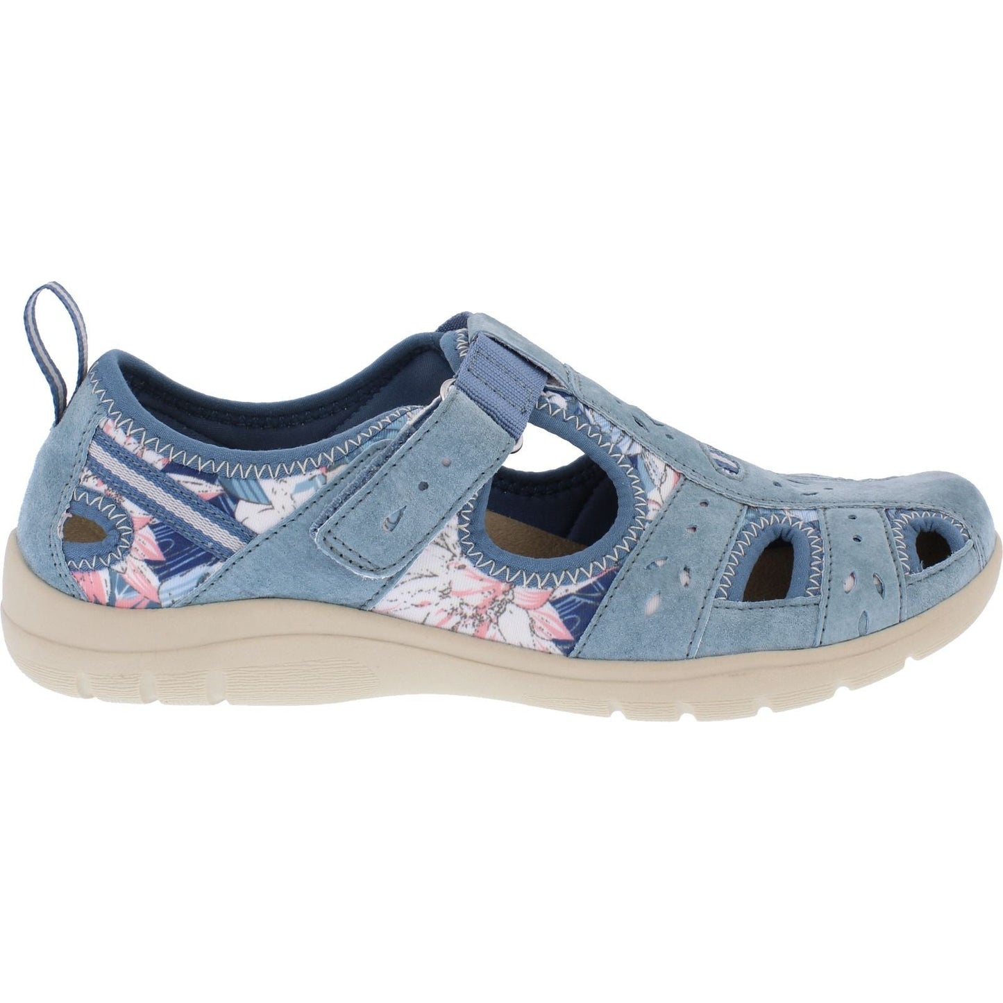 Free Spirit Cleveland Women's Leather Sandal Shoe Blue/Multi