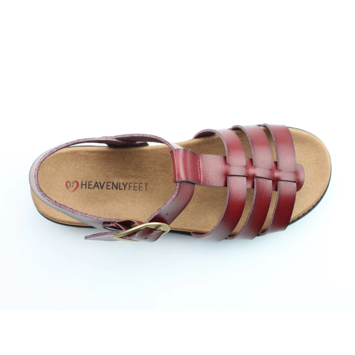 Heavenly Feet Saltwater Women's Lightweight Fisherman Sandal Redwood VEGAN FRIENDLY