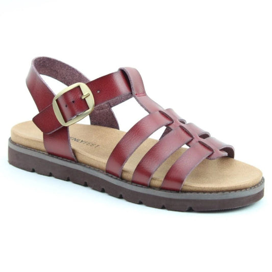 Heavenly Feet Saltwater Women's Lightweight Fisherman Sandal Redwood VEGAN FRIENDLY