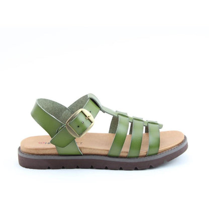 Heavenly Feet Saltwater Women's Lightweight Fisherman Sandal Forest VEGAN FRIENDLY