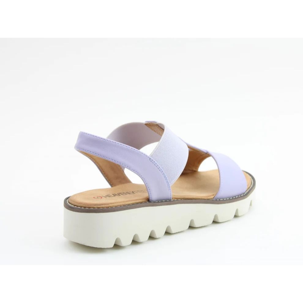 Heavenly Feet Ritz Ladies Lightweight Chunky Sandal Lilac VEGAN FRIENDLY