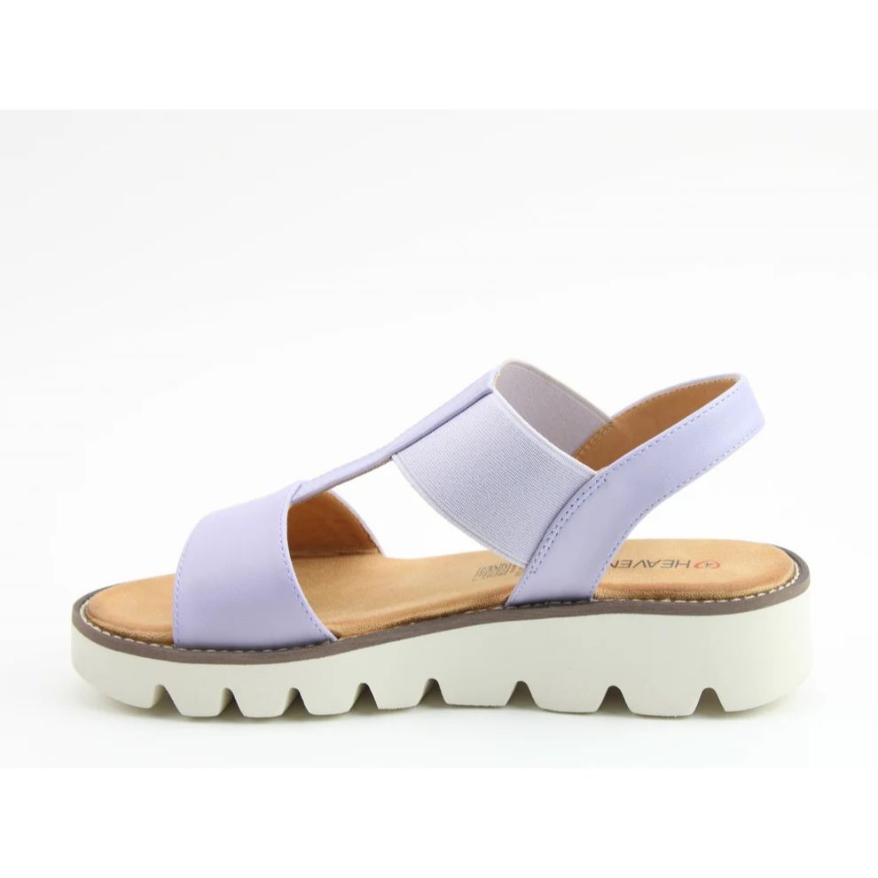 Heavenly Feet Ritz Ladies Lightweight Chunky Sandal Lilac VEGAN FRIENDLY