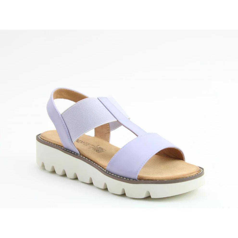 Heavenly Feet Ritz Ladies Lightweight Chunky Sandal Lilac VEGAN FRIENDLY