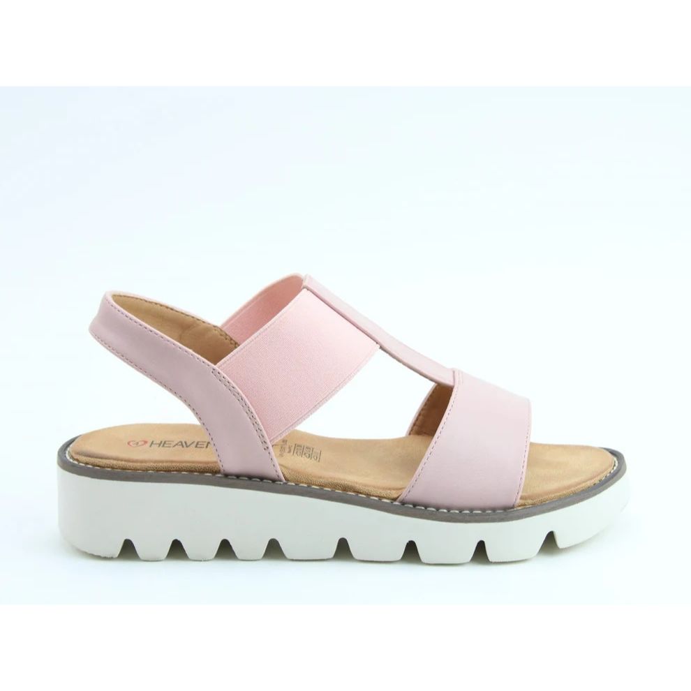 Heavenly Feet Ritz Ladies Lightweight Chunky Sandal Pink VEGAN FRIENDLY