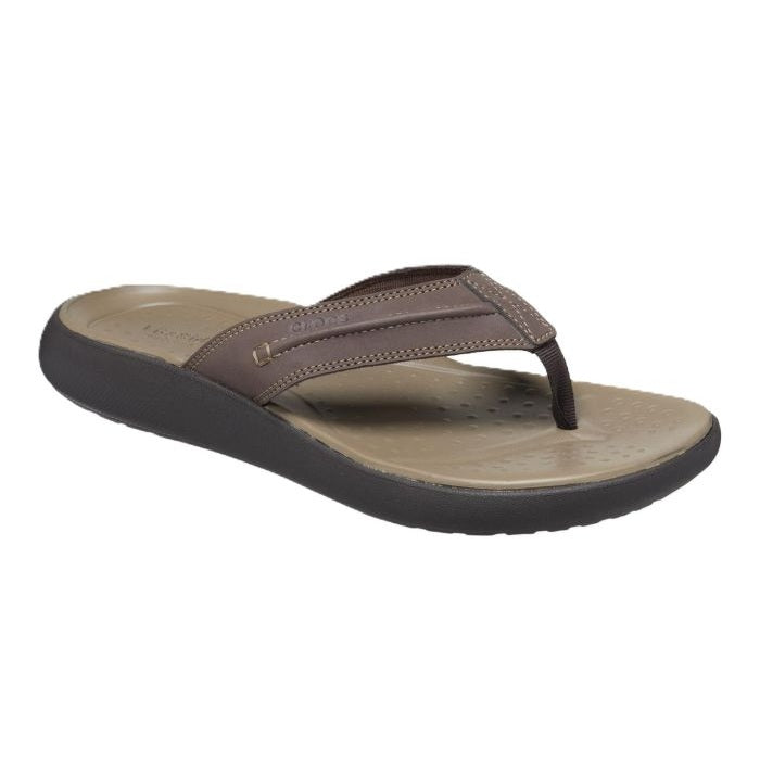 Crocs Yukon Vista II Flip Men's Lightweight Toe Post Flip Flop Espresso