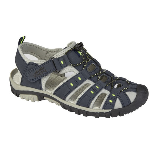 PDQ Men's Toggle and Touch Fastening Trail Sandal Blue