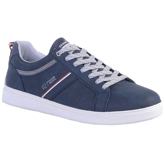 Route 21 Men's 7 Eye Casual Leisure Trainer Blue