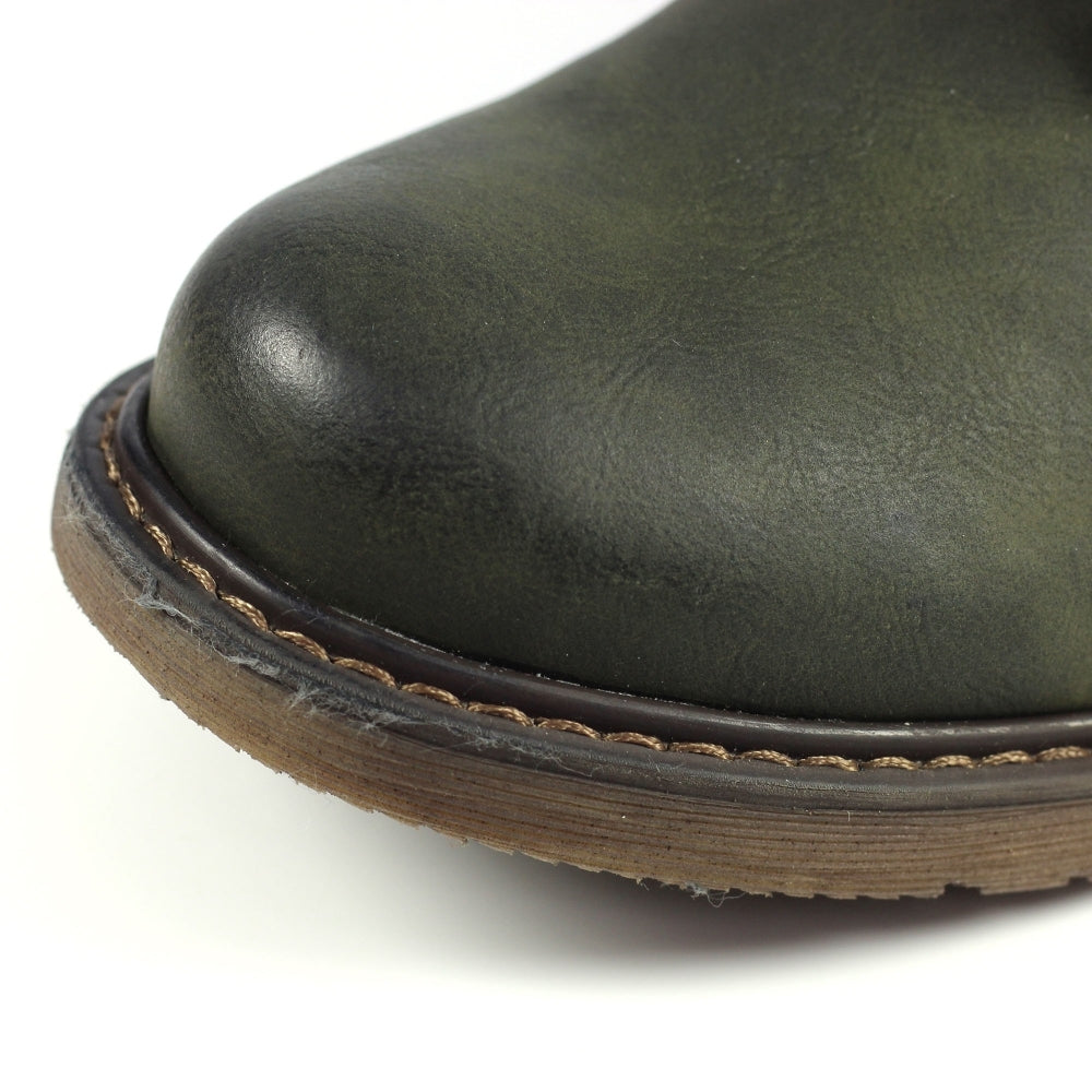 Lunar Benson III Women's Waterproof Lace Up/Zip Ankle Boot Olive